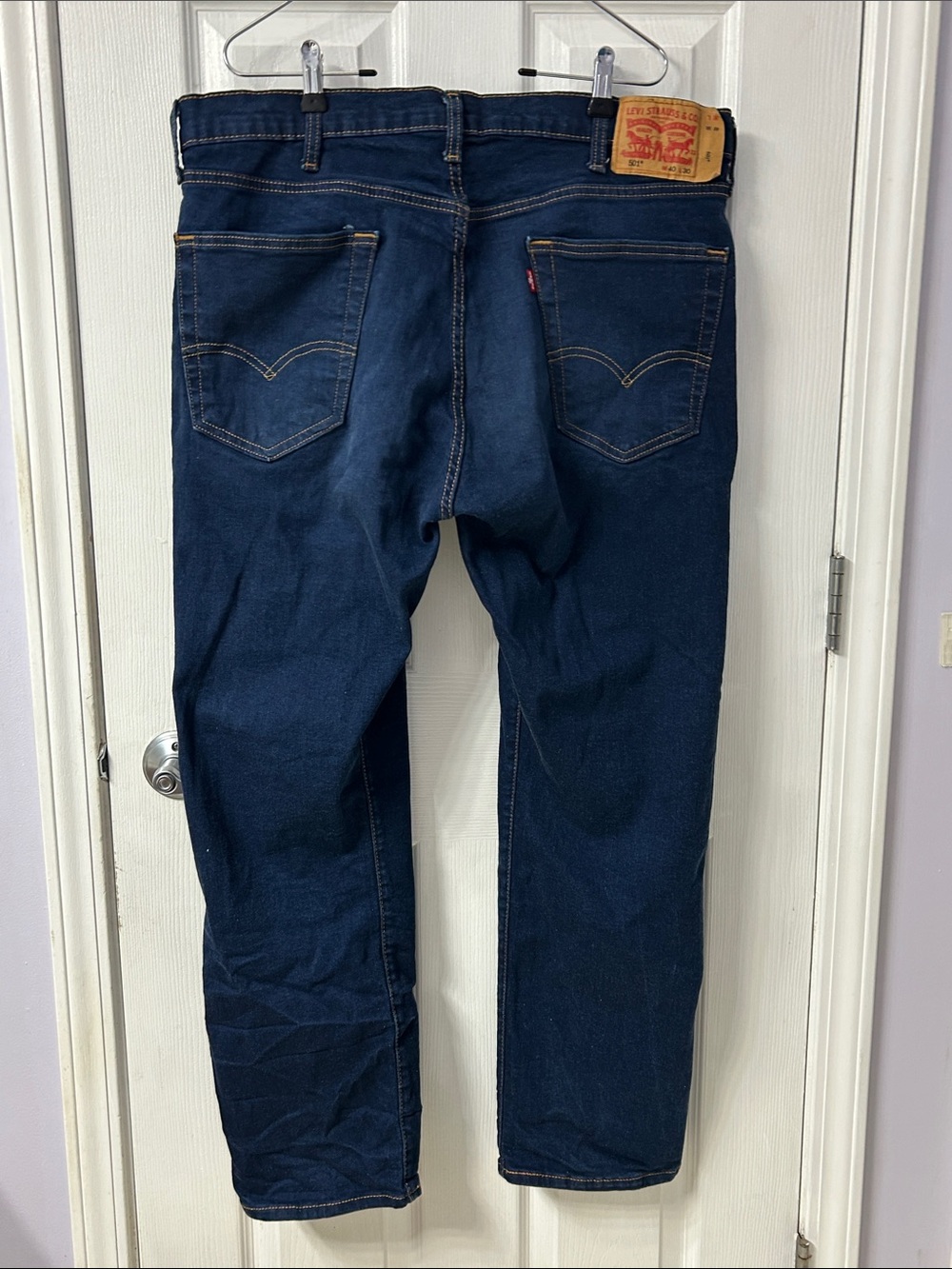 Levi's 501 Original Fit Men's Jeans Dark Wash Indigo Denim W40 L30